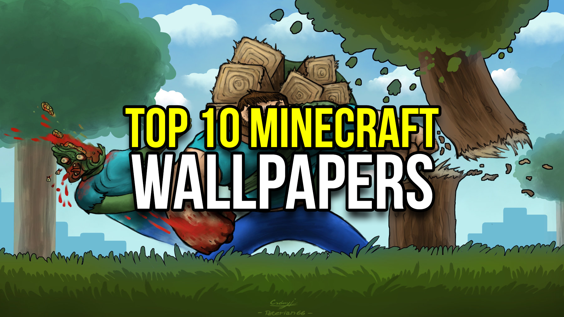 Top 10 Minecraft Wallpapers Thumbnail